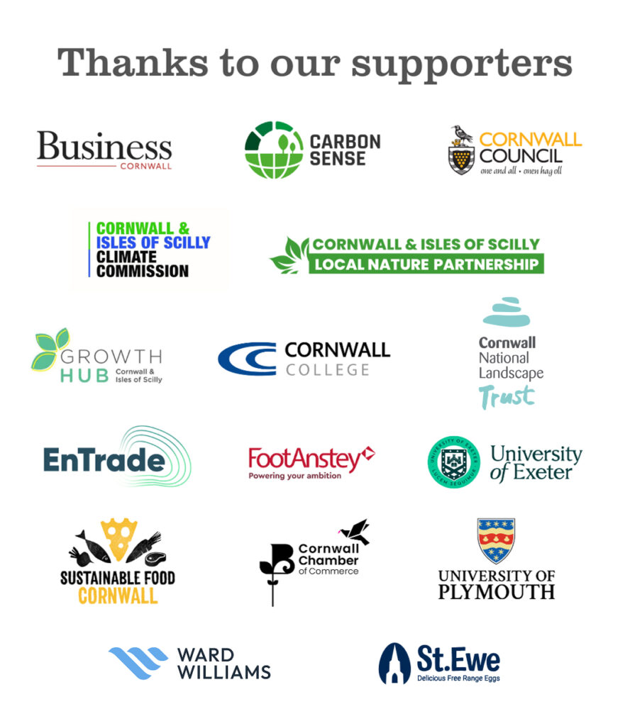 Cornwall Sustainability Awards sponsors 2025